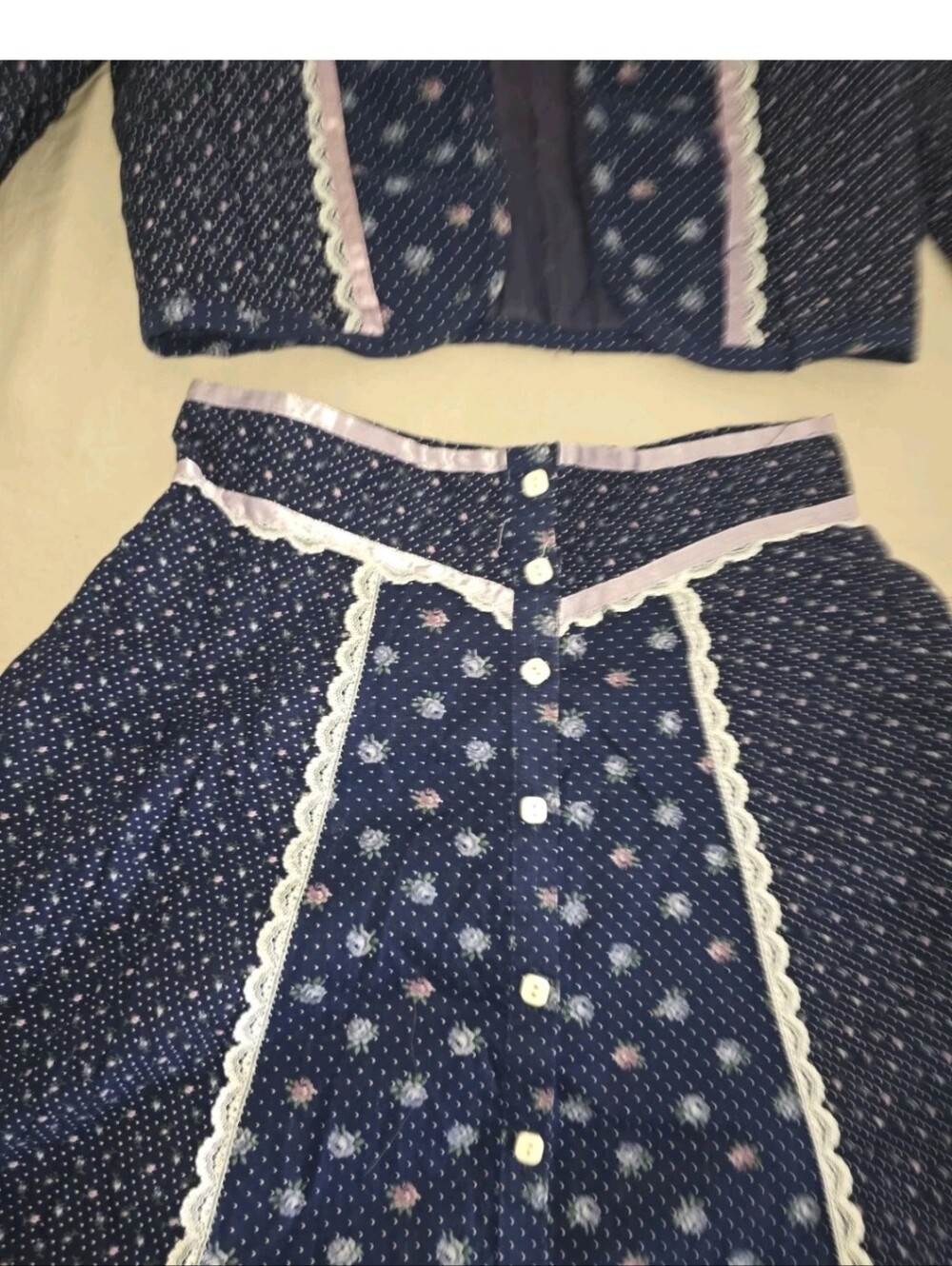 VINTAGE GUNNE SAX JACKET With MATCHING SKIRT Gunnies - Picture 5 of 16